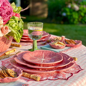 Bordallo Pinheiro Cabbage Pink Large Oval Platter