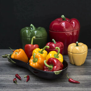 Bordallo Pinheiro 8" Red Pepper Box