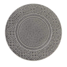 Load image into Gallery viewer, Bordallo Pinheiro Rua Nova Anthracite Charger Plate
