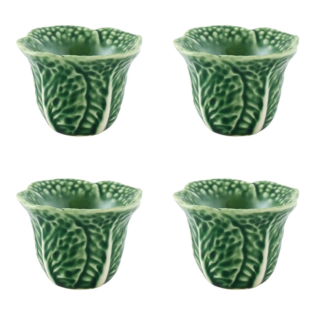 Bordallo Pinheiro Cabbage Egg Cup, Set of 4