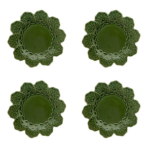 Bordallo Pinheiro Geranium Dinner Plate, Set of 4