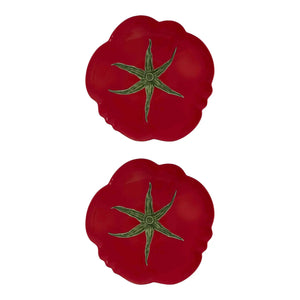 Bordallo Pinheiro Tomato 16" Pizza Plate, Set of 2