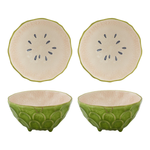 Bordallo Pinheiro Tropical Fruits Annona Bowl, Set of 4