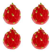 Load image into Gallery viewer, Bordallo Pinheiro Tropical Fruits Pitaya Dessert Plate, Set of 4
