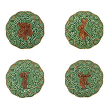 Load image into Gallery viewer, Bordallo Pinheiro Woods Assorted Bread and Butter Plate, Set of 4
