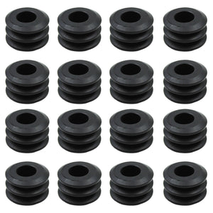 Set of 16 Rubber Foosball Rod Bumpers