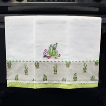 Load image into Gallery viewer, 100% Cotton Decorative Kitchen Dish Towel with Border - Made in Portugal - Cactus
