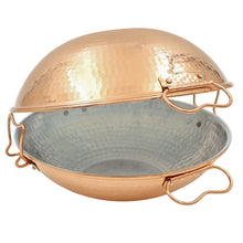 Load image into Gallery viewer, Traditional Hand Hammered Copper Cataplana Food Steamer Pot, Made in Portugal
