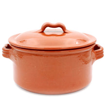 Load image into Gallery viewer, Traditional Portuguese Clay Terracotta Cazuela Cooking Pot with Lid

