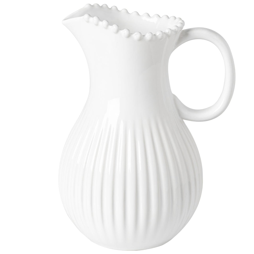 Costa Nova Pearl 87 oz. White Pitcher