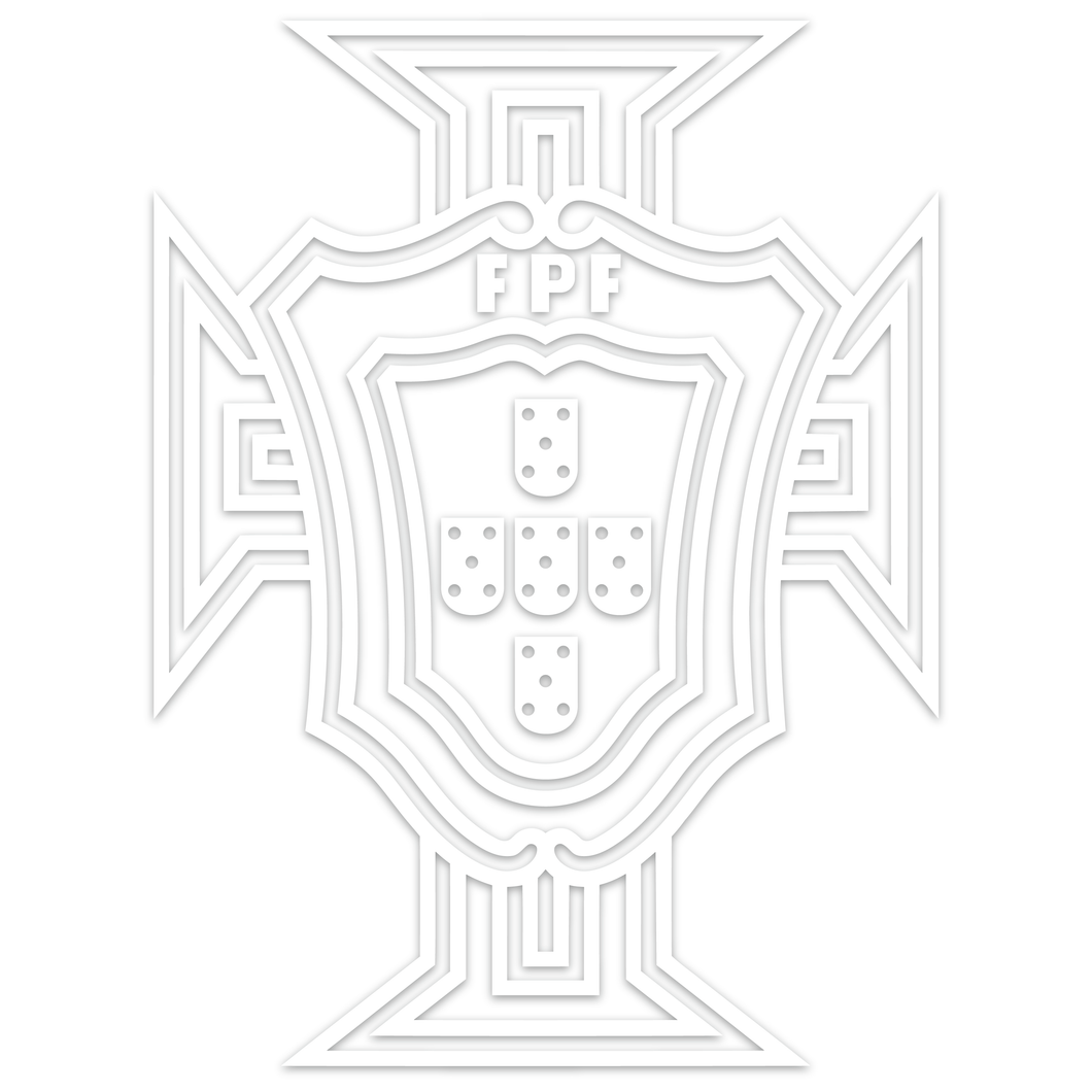 Portugal National Team White Transfer Sticker FPF Official Emblem