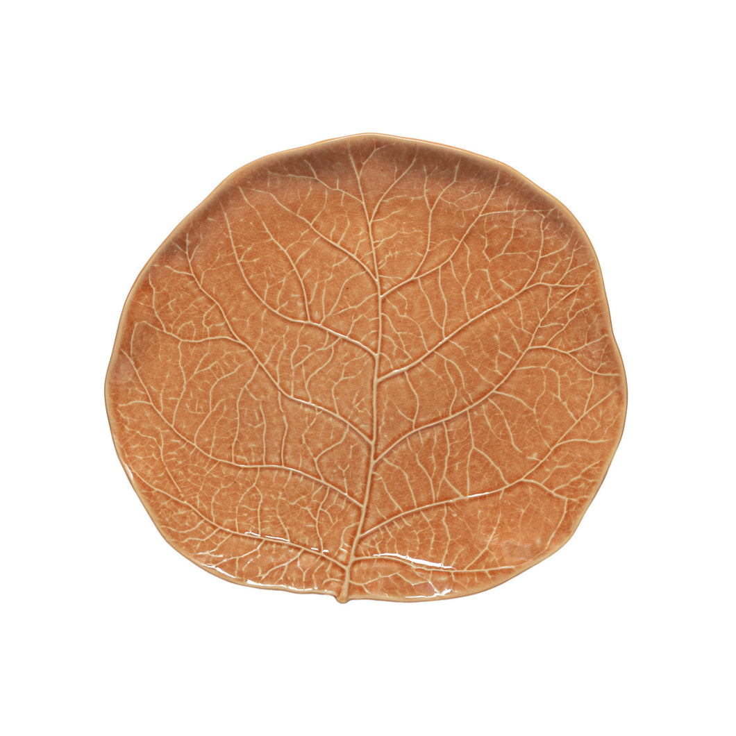 Costa Nova Silvina Terracotta Orange Salad/Dessert Plate Set