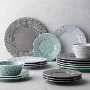 Bordallo Pinheiro Rua Nova Antique White Charger Plate