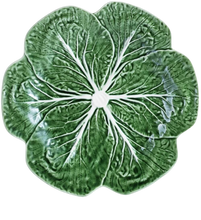 Load image into Gallery viewer, Bordallo Pinheiro Cabbage Green Dinner Plate, Set of 4
