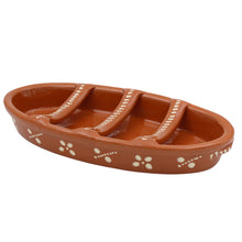 Load image into Gallery viewer, Traditional Portuguese Clay Terracotta Hand-Painted Sausage Roaster
