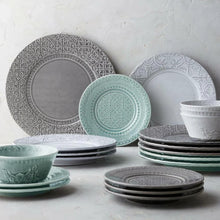 Load image into Gallery viewer, Bordallo Pinheiro Rua Nova Anthracite 4 Piece Dinnerware Set
