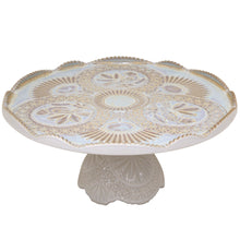 Load image into Gallery viewer, Costa Nova Cristal 12&quot; Nacar Footed Plate
