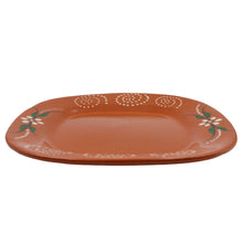 Load image into Gallery viewer, João Vale Hand-Painted Traditional Terracotta Sqaure Dinner Plate, Set of 4
