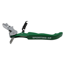 Load image into Gallery viewer, Sporting CP SCP Portuguese Soccer Silicone Drinkware 4 Coasters and Corkscrew Set
