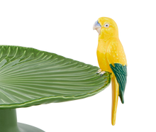 Load image into Gallery viewer, Bordallo Pinheiro Amazonia Cake Stand with Macaw
