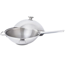 Load image into Gallery viewer, Silampos Stainless Steel Wok Cataplana, 3 In 1 Multifunctional Cookware
