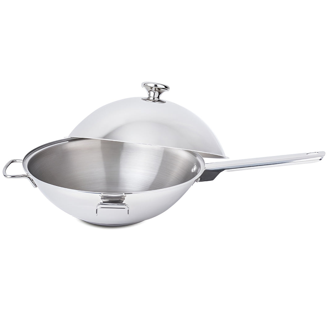 Silampos Stainless Steel Wok Cataplana, 3 In 1 Multifunctional Cookware