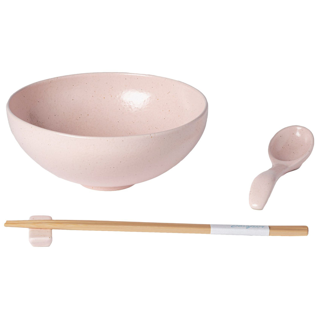 Casafina Pacifica Marshmallow Rose Ramen Bowl Set