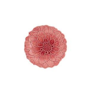 Bordallo Pinheiro Maria Flor Dessert Plate Dahlia - Set of 4