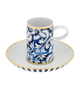 Vista Alegre Transatlântica Coffee Cup & Saucer, Set Of 4