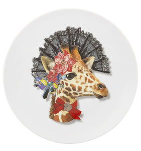 Vista Alegre Love Who You Want Jungle Doña Jirafa Dessert Plate
