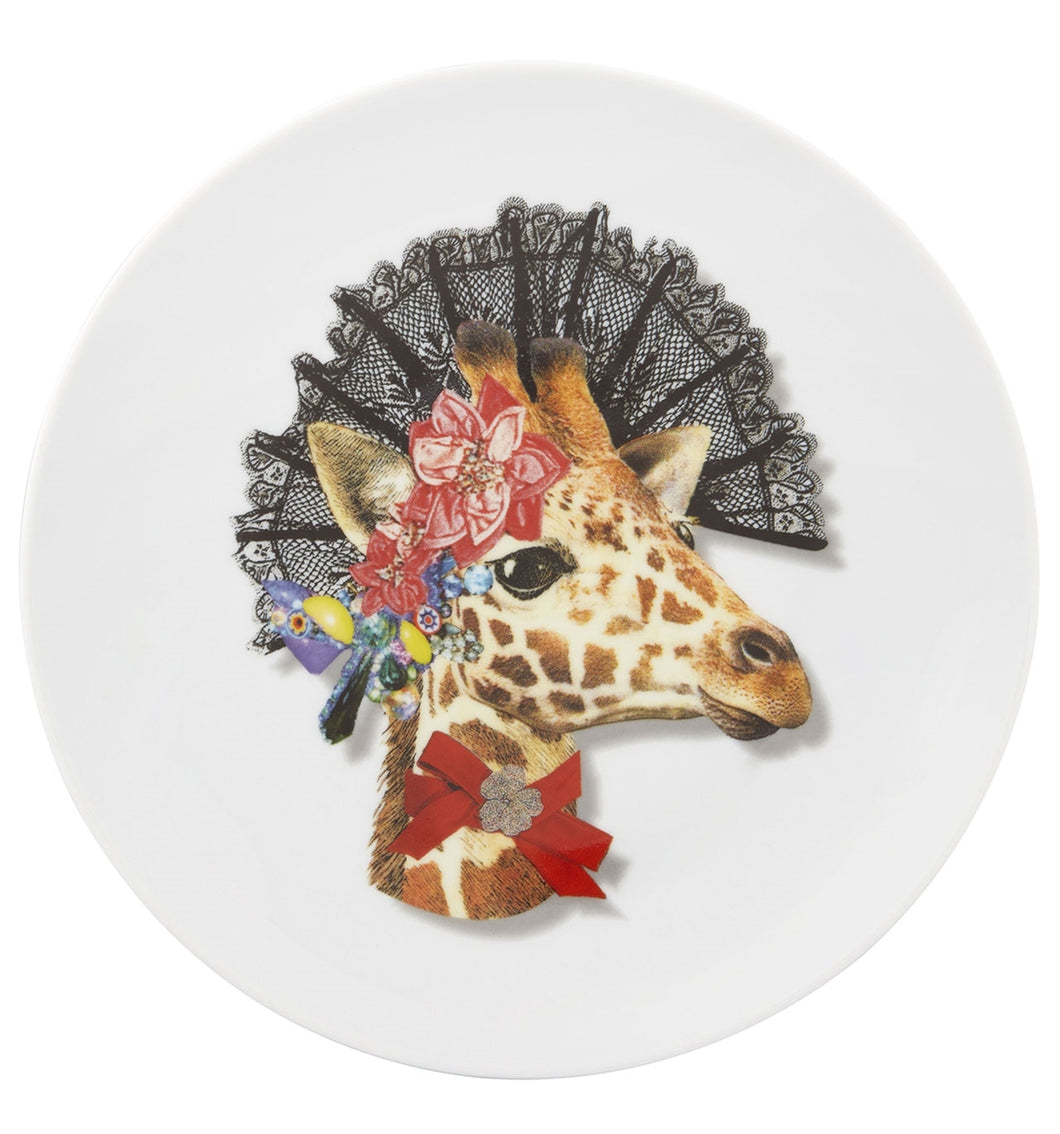 Vista Alegre Love Who You Want Jungle Doña Jirafa Dessert Plate