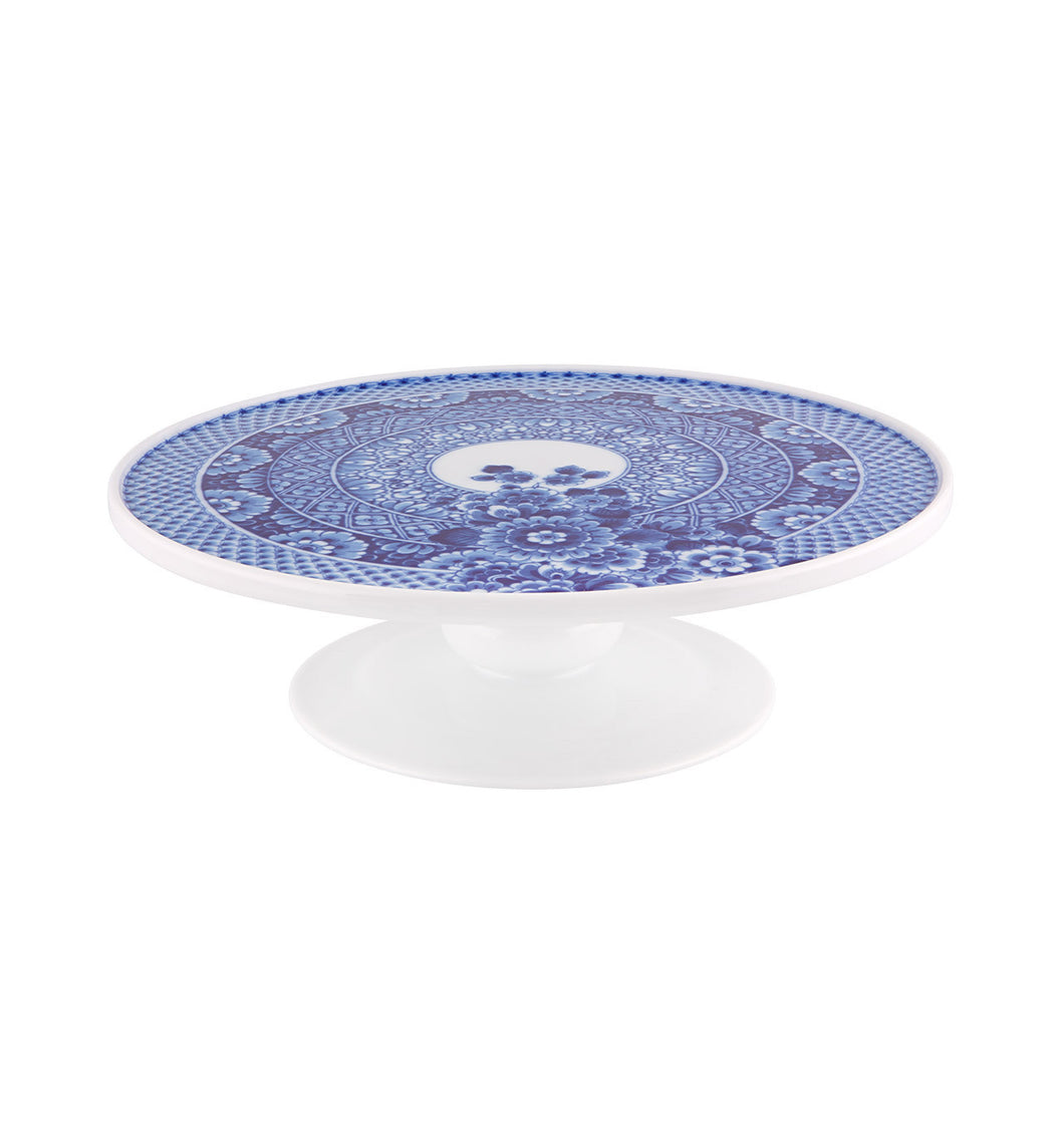 Vista Alegre Porcelain Blue Ming Cake Stand