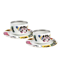 Load image into Gallery viewer, Vista Alegre Primavera Tea Cups and Saucers, Set of 2

