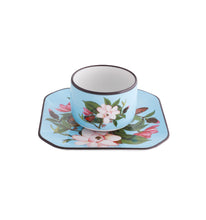 Load image into Gallery viewer, Vista Alegre Fête Vos Jeux Coffee Cups and Saucers, Set of 4

