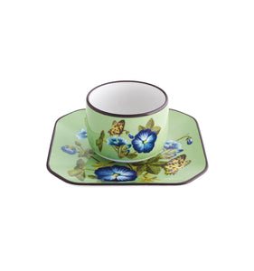 Vista Alegre Fête Vos Jeux Coffee Cups and Saucers, Set of 4