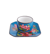 Load image into Gallery viewer, Vista Alegre Fête Vos Jeux Coffee Cups and Saucers, Set of 4
