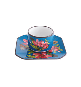 Vista Alegre Fête Vos Jeux Coffee Cups and Saucers, Set of 4