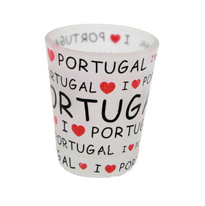 I Love Portugal Glass Shot Souvenir - Set of 2