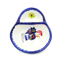Load image into Gallery viewer, Hand-painted Traditional Portuguese Blue Rooster Ceramic Olive Dish
