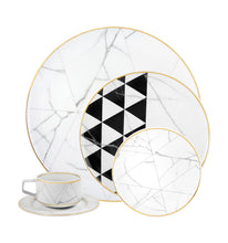 Load image into Gallery viewer, Vista Alegre Porcelain Carrara 5 Piece Dinnerware Set
