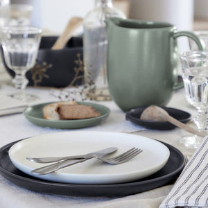 Casafina Pacifica 11" Seed Grey Dinner Plate Set