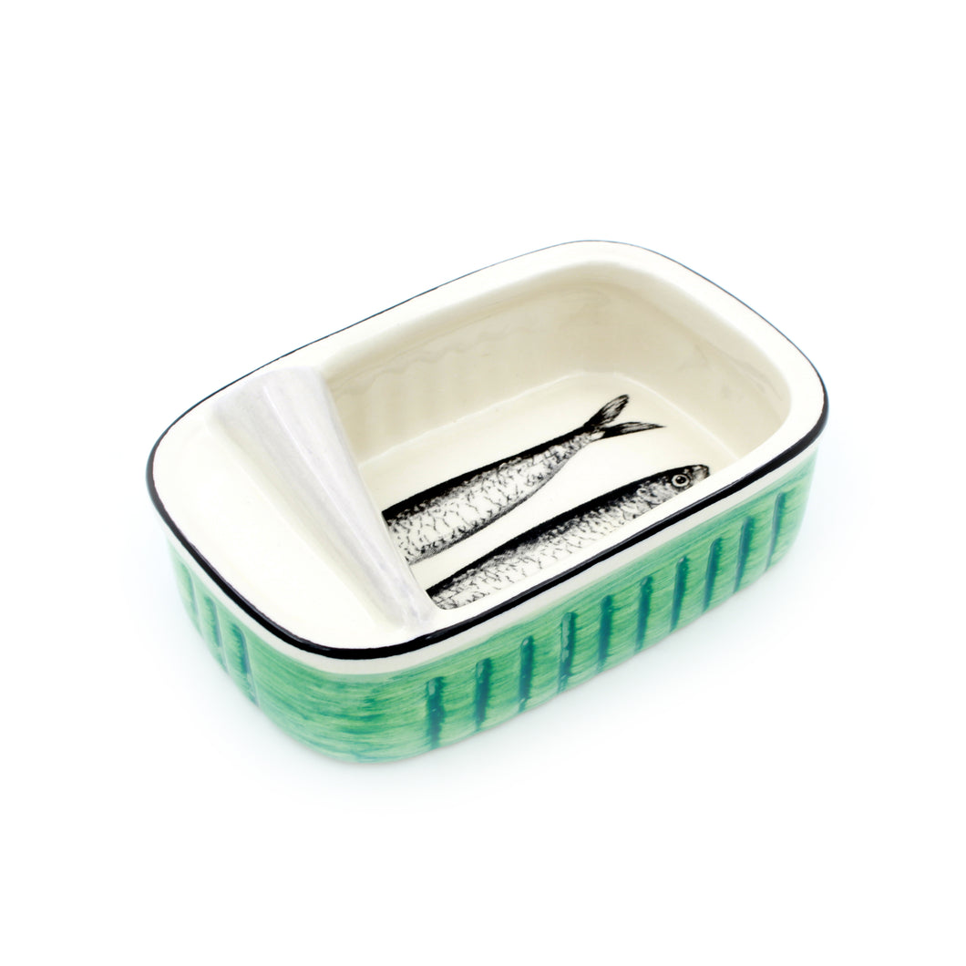 Hand-painted Traditional Portuguese Ceramic Sardines Can