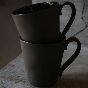 Costa Nova Lagoa Eco Gres 11 oz. Black Mug
