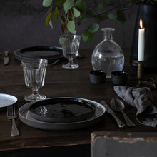 Load image into Gallery viewer, Costa Nova Lagoa Eco Gres 8&quot; Black Salad/Dessert Plate
