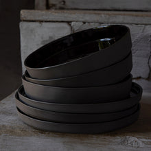 Load image into Gallery viewer, Costa Nova Lagoa Eco Gres 10&quot; Black Soup/Pasta Bowl

