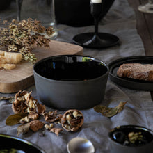 Load image into Gallery viewer, Costa Nova Lagoa Eco Gres 6&quot; Black Soup/Cereal Bowl

