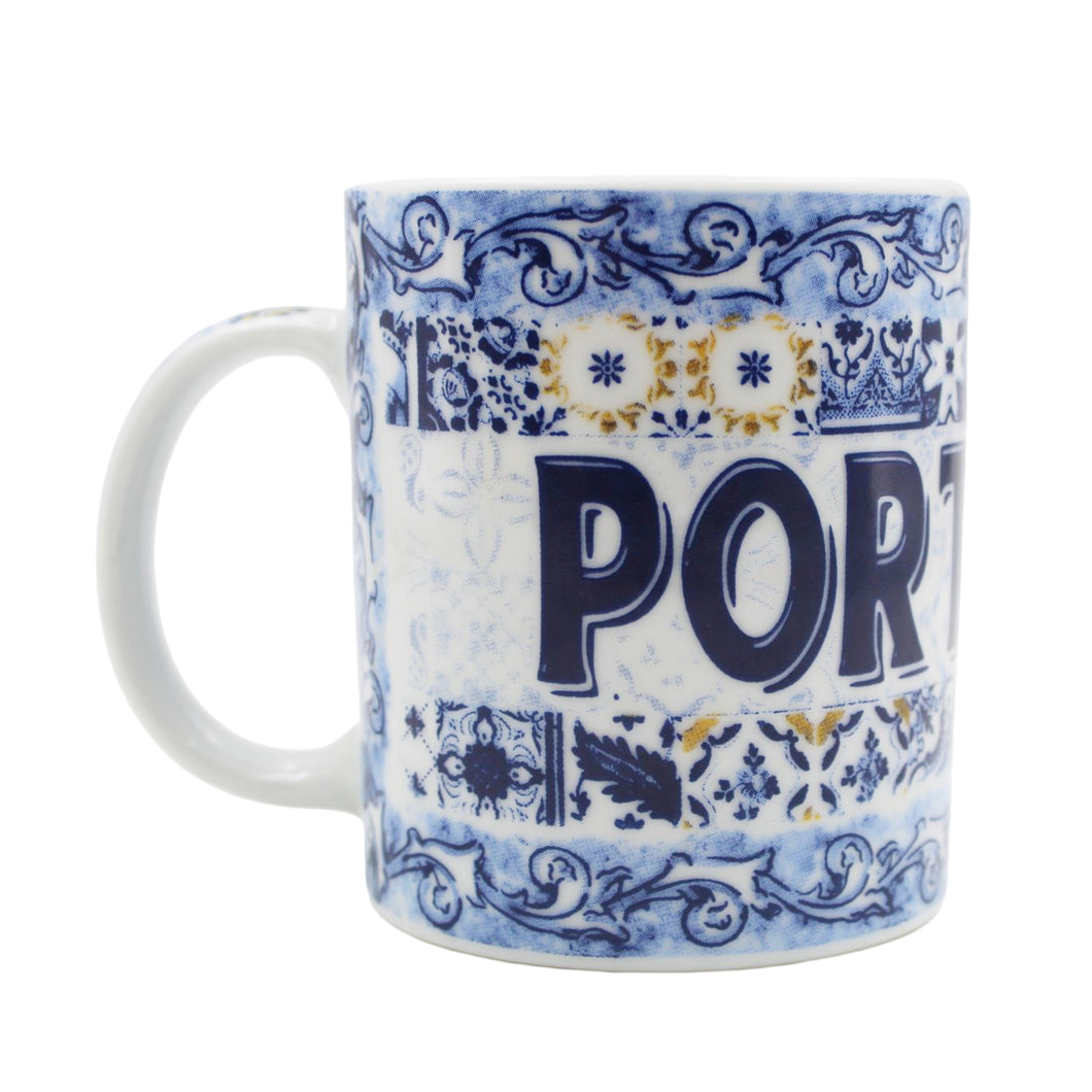 Portuguese Ceramic Tile Azulejo Coffee Mug Souvenir - Various Designs
