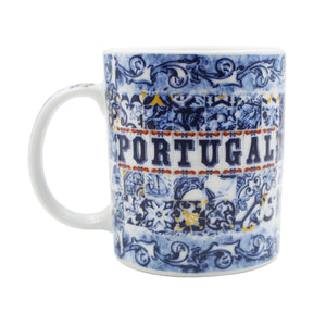Portuguese Ceramic Tile Azulejo Coffee Mug Souvenir - Various Designs