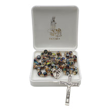 Load image into Gallery viewer, Handmade in Portugal Multicolor Murano Beads Our Lady of Fatima Rosary
