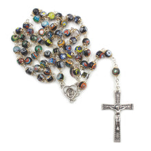 Load image into Gallery viewer, Handmade in Portugal Multicolor Murano Beads Our Lady of Fatima Rosary
